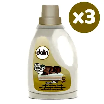 Dalin Doğal Sabun Bazlı Sıvı Bebek Çamaşır Deterjanı 1500 ml x 3 Adet