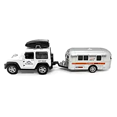 Diecast Metal Araba Karavanlı