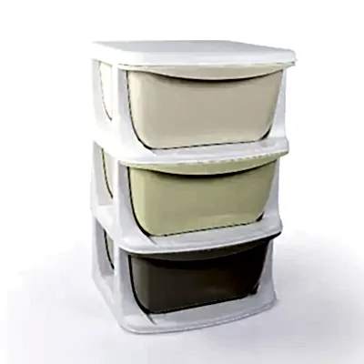 Dolu 3 Çekmeceli Oyuncak Saklama Ünitesi