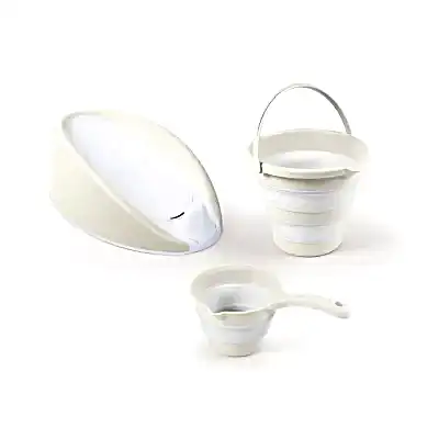 Dolu Nuve Banyo Seti 3lü Bej