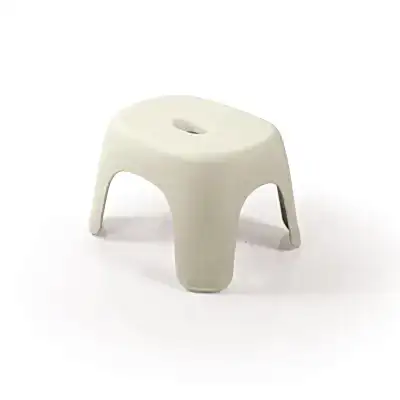 Dolu Nuve Kaymaz Baskılı Tabure Bej