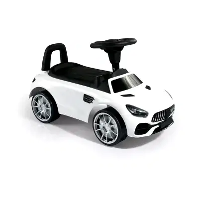 Dolu Ride On Car Pedalsız Beyaz Bingit Araba
