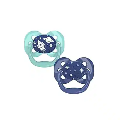 Dr Browns Advantage Silikon Emzik 2li 1. Aşama Mavi