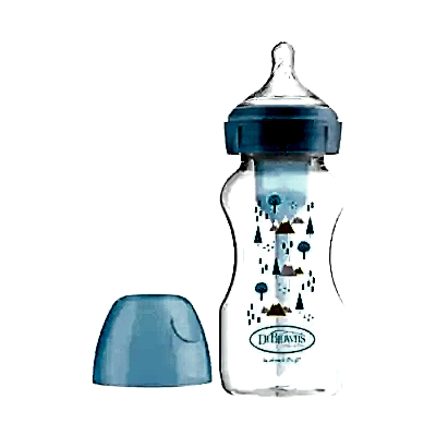 Dr Browns Options+ Geniş Ağız PP Desenli Biberon 270 ml Mavi