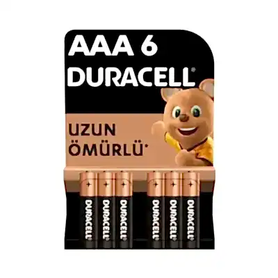 Duracell AA İnce Kalem Pil 6 Lı
