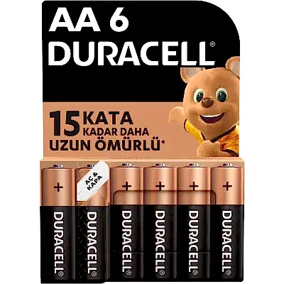 Duracell AA Kalem Pil 6+2 Li