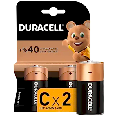 Duracell C Orta Boy Pil 2 li