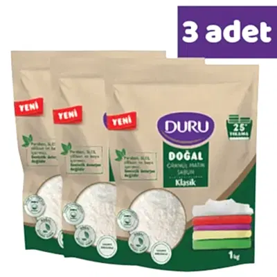 Duru Doğal Granül Matik Sabun Klasik 1000 gr x 3 Adet