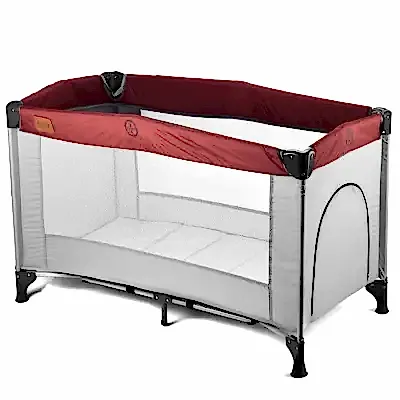 Duux Bixby Çift Emniyetli Taşıma Çantalı Oyun Parkı 60X120 cm Füme Bordo