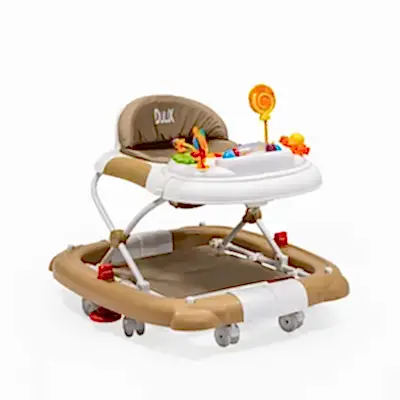 Duux Kidido 3 Kademeli Yükseklik Ayarlı Sallanan Bebek Yürüteci Kahverengi