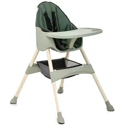 Duux Omega Sepetli Çıkarılabilir Tepsili Mama Sandalyesi Yeşil