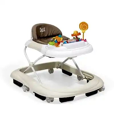 Duux Plano Oyuncaklı Müzikli 3 Kademeli Örümcek Bebek Yürüteci Bej