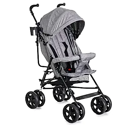 Duux Siena 0-3 Yaş Hafif Puset Baston Bebek Arabası Tam Yatar – Ön Barlı Gri