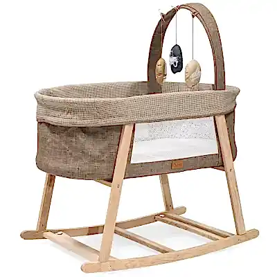 Duux Terra Anne Yanı Ahşap Beşik Kahverengi