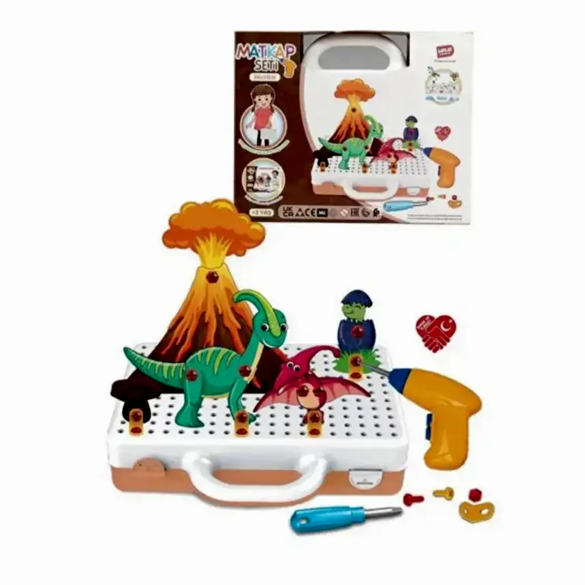 Eğitici Matkap Seti Dinozorlar 3D Stem Creative - 6