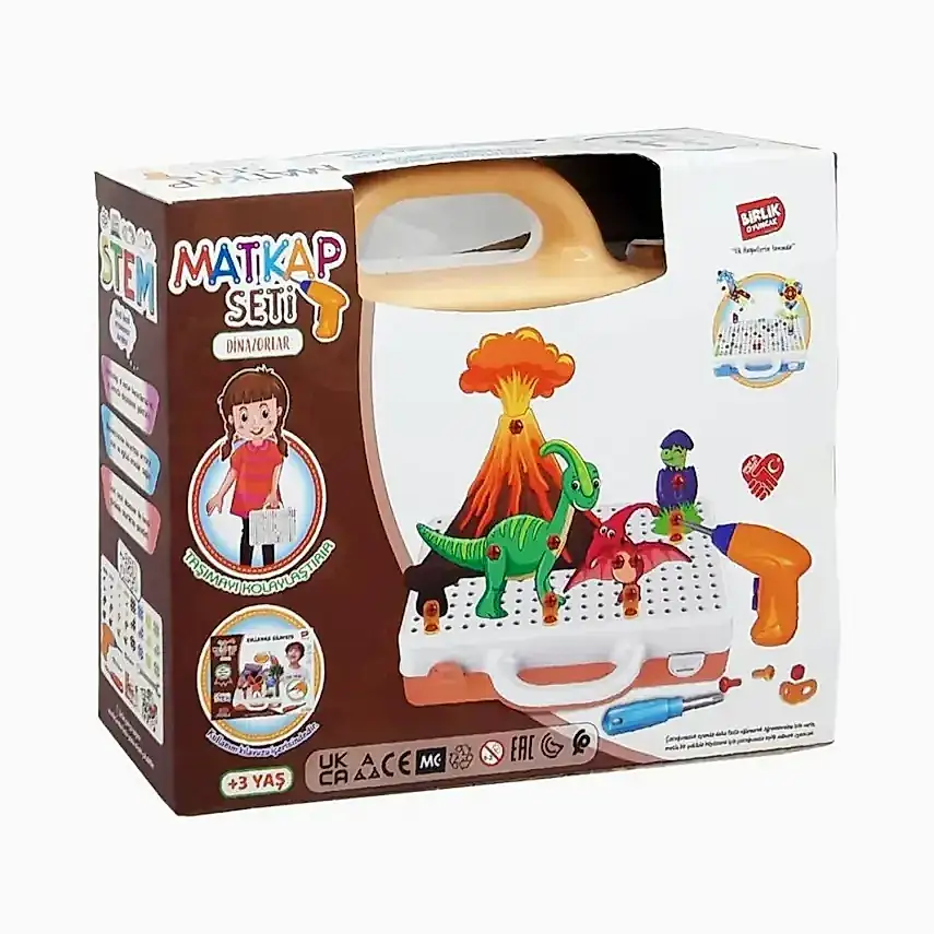 Eğitici Matkap Seti Dinozorlar 3D Stem Creative - 8