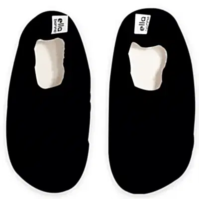 Ella Bonna Unisex Deniz Patiği Kaydırmaz Taban Siyah