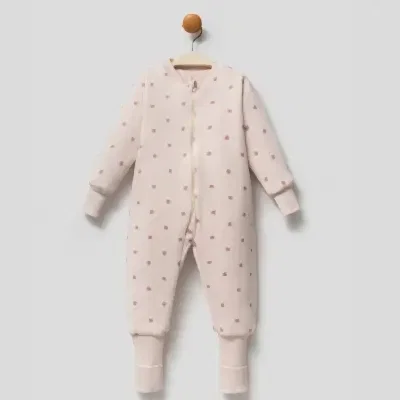 Ella Bonna Uyku Tulumu Çoraplı 2,5 Tog Bej Flowers