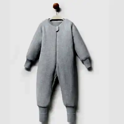 Ella Bonna Uyku Tulumu Çoraplı 2,5 Tog Jakarlı Gri