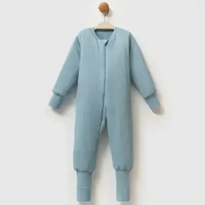 Ella Bonna Uyku Tulumu Çoraplı 2,5 Tog Jakarlı Mavi