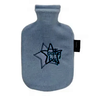 Fashy Termofor Sıcak Su Torbası Çocuk Kılıflı Erkek Mavi