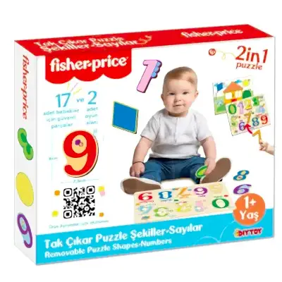 Fisher Price Tak Çıkar Puzzle Şekiller Sayılar