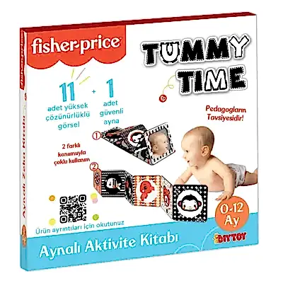 Fisher Price Tummy Time Aynalı Aktivite Kitabı