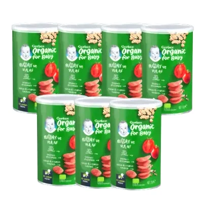 Gerber Organik Buğday Ve Yulaf Bebek Atıştırmalığı 35 gr *7