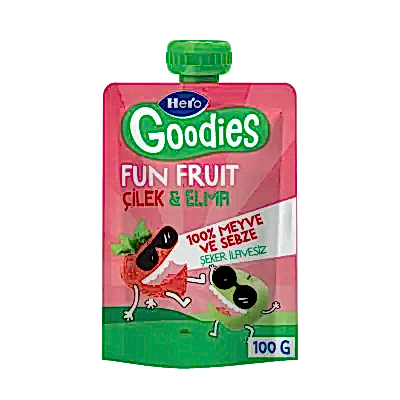 Hero Baby Goodies Çilek-Elma Meyve Püresi 100 gr