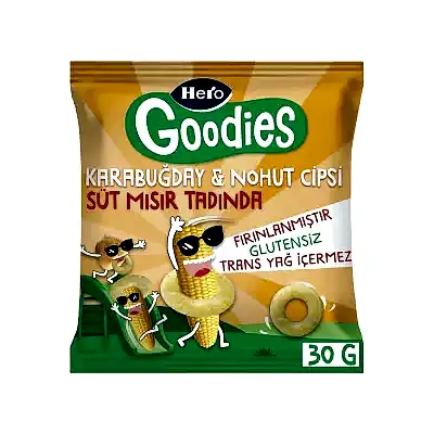 Hero Baby Goodies Süt Mısırlı Cips 30 gr