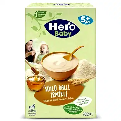 Hero Baby Kaşık Maması Sütlü Ballı İrmikli 200 Gr