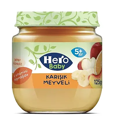 Hero Baby Kavanoz Maması Karışık Meyveli 125 Gr
