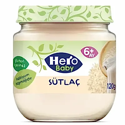 Hero Baby Kavanoz Maması Sütlaç 120 Gr