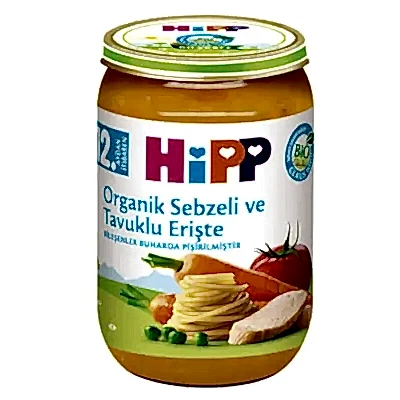 Hipp Organik Sebzeli ve Tavuklu Erişte 220 gr