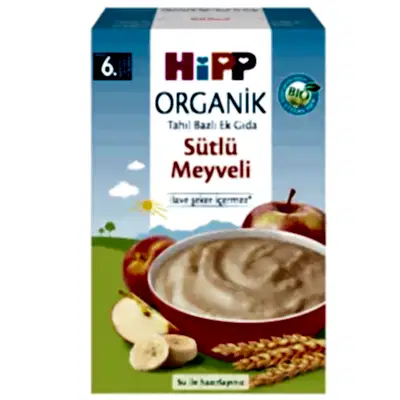 Hipp Organik Sütlü Meyveli Tahıl Bazlı 250 gr