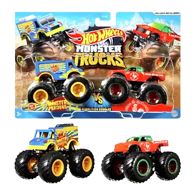 Hot Wheels Monster Trucks Güçlü İkili 1:64 Arabalar