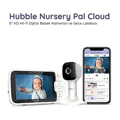 Hubble Nursery Pal Cloud&nbsp; Wifi-Connect 5 inç Dijital Bebek Kamerası
