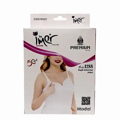 İmer Emzirme Kaplı Atlet Beyaz 95B