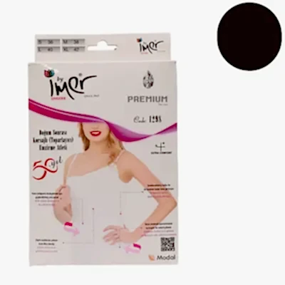 İmer Emzirme Korse Atleti Siyah 4/Xl