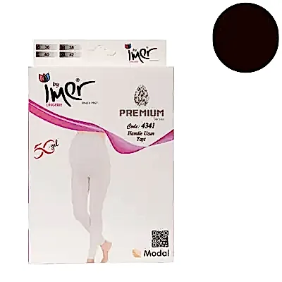 İmer Uzun Hamile Taytı Siyah 2/M