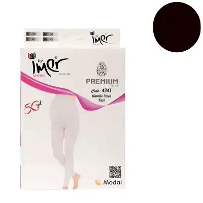 İmer Uzun Hamile Taytı Siyah 3/L