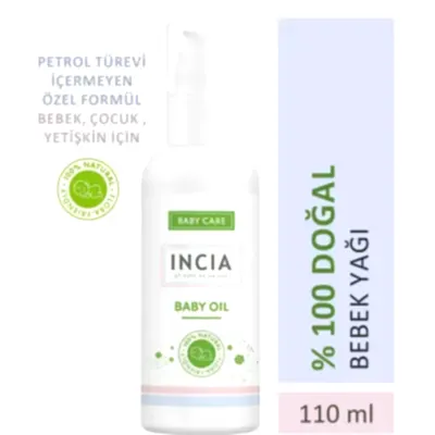 Incia Doğal Bebek Yağı 110 ml