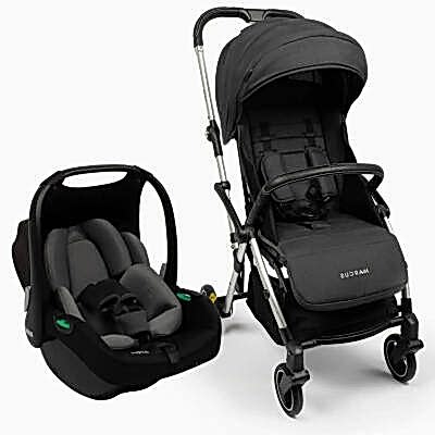 Kanz Marcus Çift Yönlü Travel Sistem-Seyahat Sistem Bebek Arabası Raisin Black