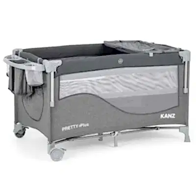 Kanz Pretty Plus Anne Yanı Park Yatak 70X120 Cm Füme 