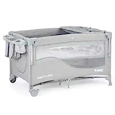 Kanz Pretty Plus Anne Yanı Park Yatak 70X120 Cm Gri 