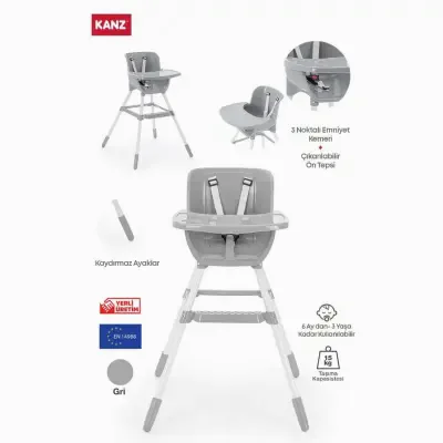 Kanz Tokyo Basic Mama Sandalyesi Gri