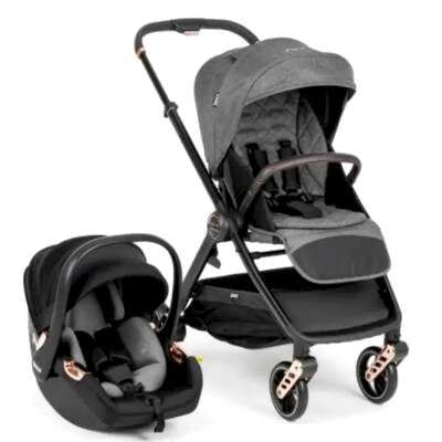 Kanz X-Go Ultimate Çift Yönlü Travel Sistem-Seyahat Sistem Bebek Arabası Rose Gold Gri