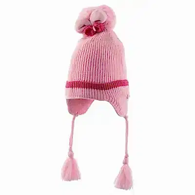 Kitti Kız Bebek Kulaklı Bere Açık Pembe 1-4Yaş 