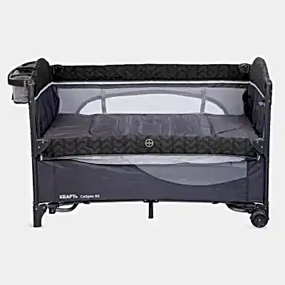 Kraft Calipso Bedside Anne Yanı Oyun Parkı 70x120 cm Dark Grey