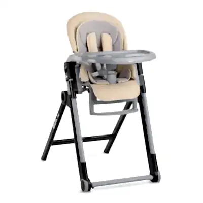 Kraft Chef Fonksiyonel Katlanabilir Çift Tepsili Mama Sandalyesi Beige